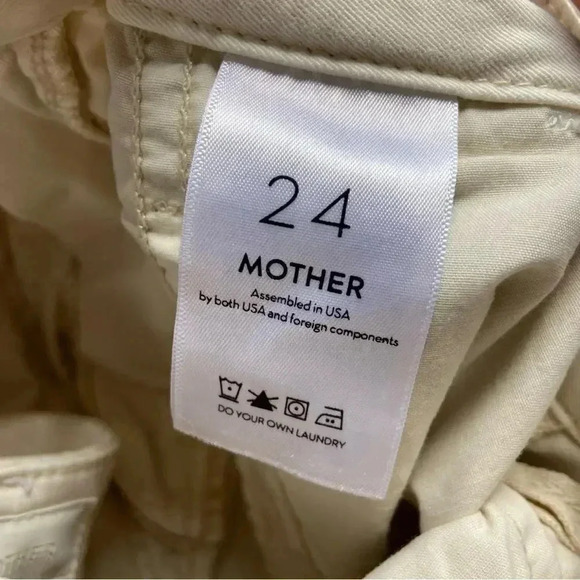 NWT Mother The Straight Shaker Ankle Prep Vanilla size 24 - Picture 9 of 11